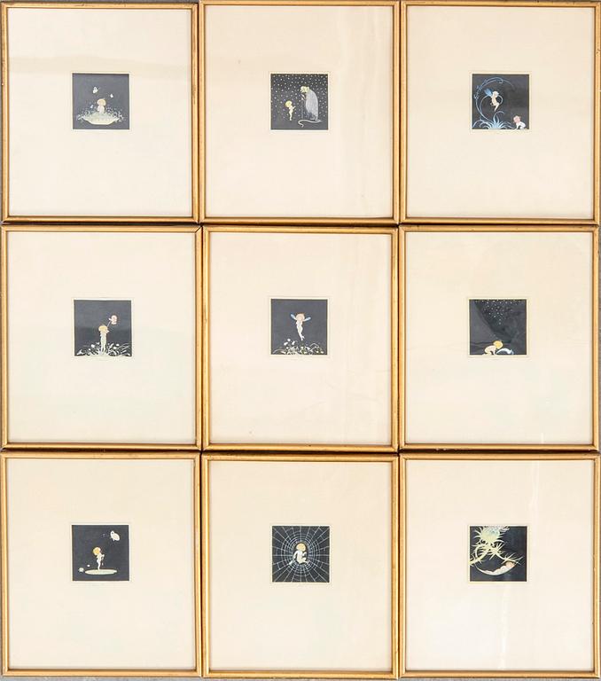 Einar Nerman, 9 pcs., 1915.