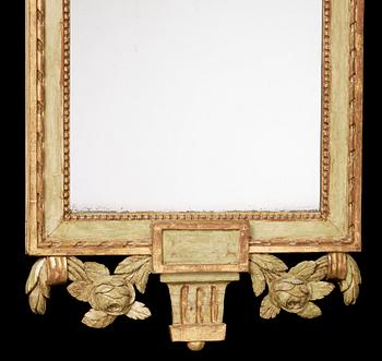 A Gustavian late 18th century mirror.