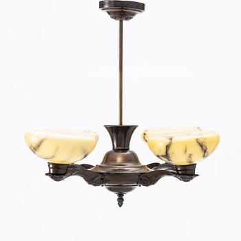 Ceiling lamp, 1920s.