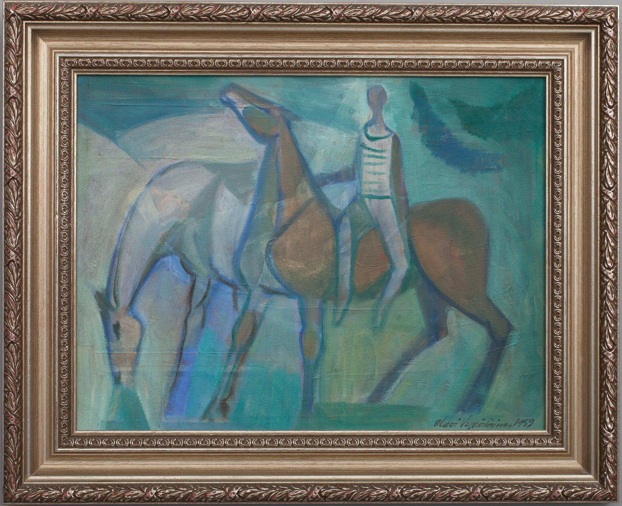 OLAVI VEPSÄLÄINEN, olja på duk, signerad och daterad 1959.