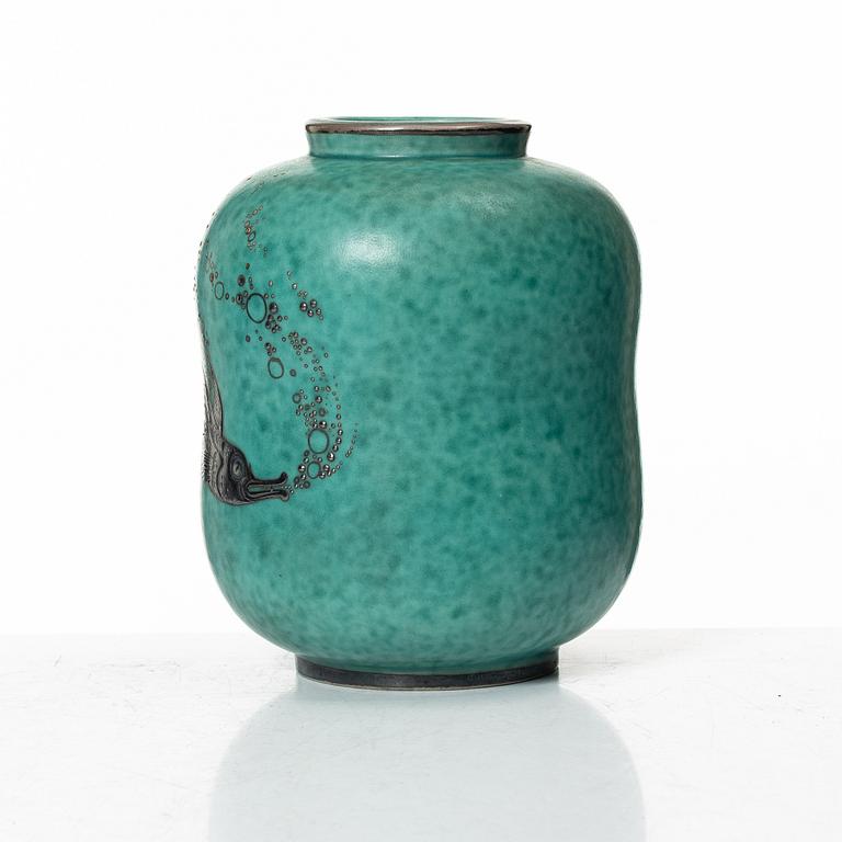 Wilhelm Kåge, Vase, "Argenta", Gustavsberg.