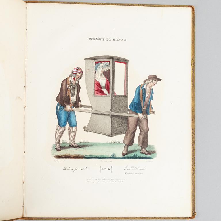 Hand-coloured Italian Costume Plates, 3 vols., c. 1826.