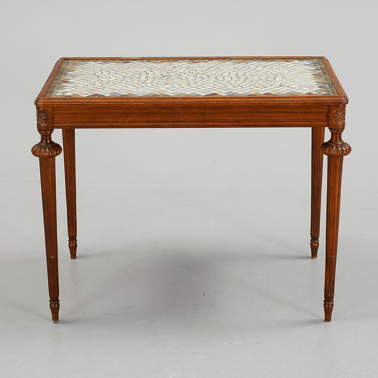 SOFFBORD, mahogny, 1950-60-tal.