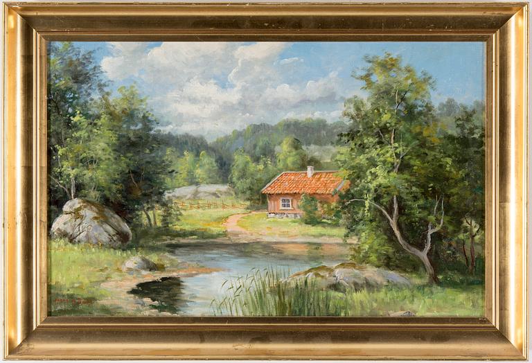 ANSHELM DAHL, oil on canvas, signed.