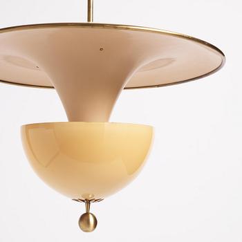 Bertil Brisborg, & Olle Elmgren, a pair of ceiling lamps, Nordiska Kompaniet, 1940s.