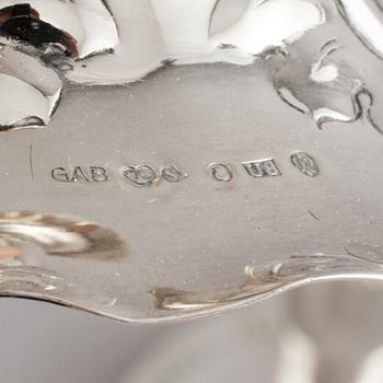 LJUSSTAKAR, 2 par, silver, 1946 respektive 1964.