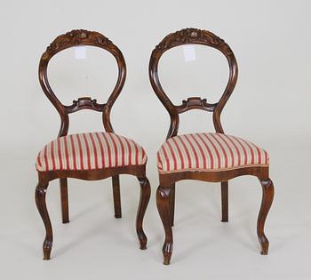 STOLAR, ett par. Nyrokokostil.