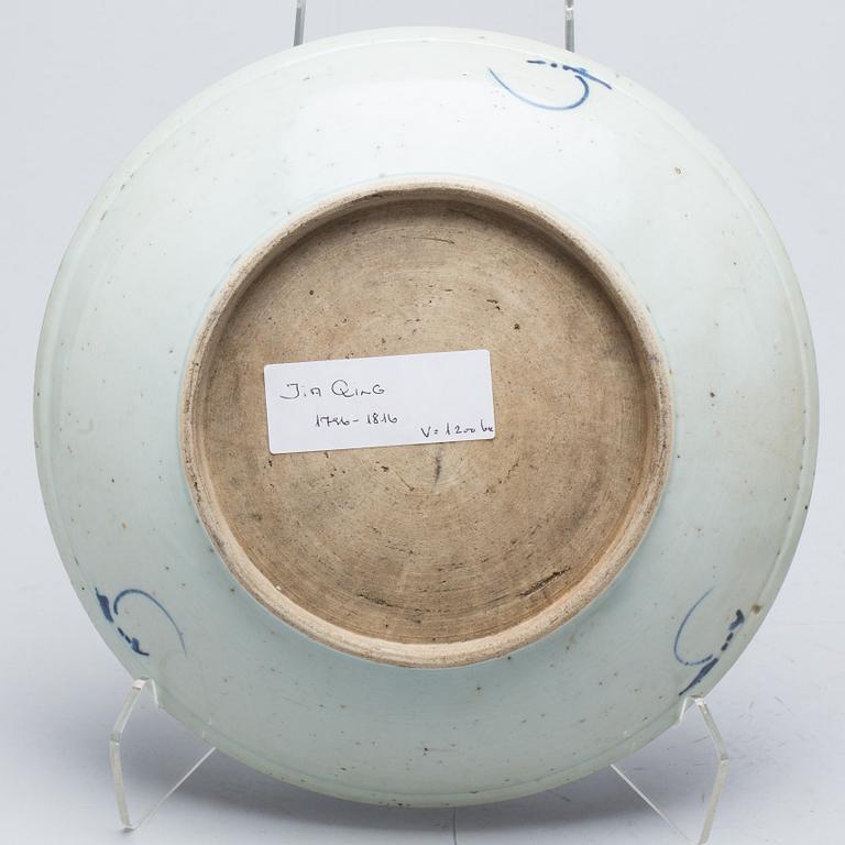 FAT, porslin, 2 st, Kina 1800-tal.