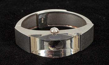 ARMBANDSUR, silver samt akryl, "Super Star", Björn Weckström, Lapponia, 1976.