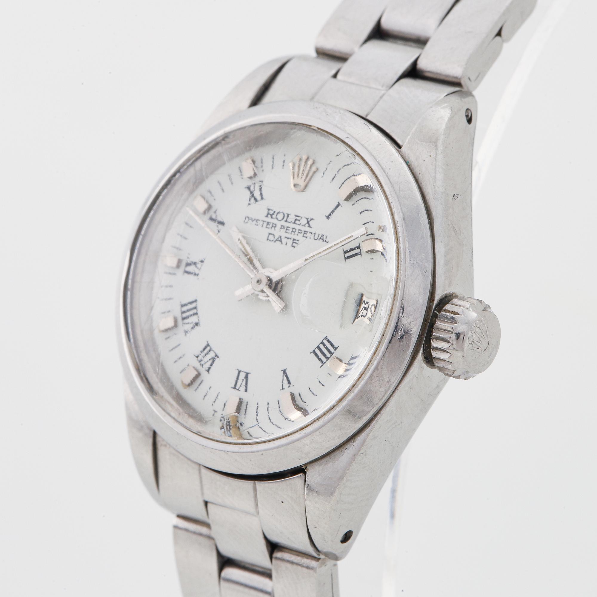 Rolex, Oyster Perpetual, Date, armbandsur, 25 mm.
