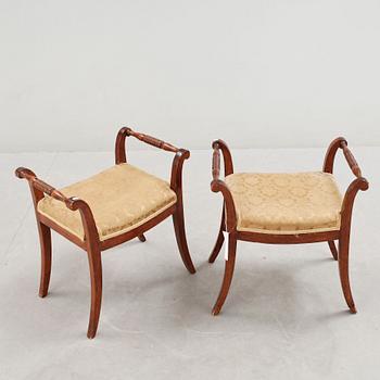 BANKETTER, ett par, Karl Johan, 1800-talets mitt.