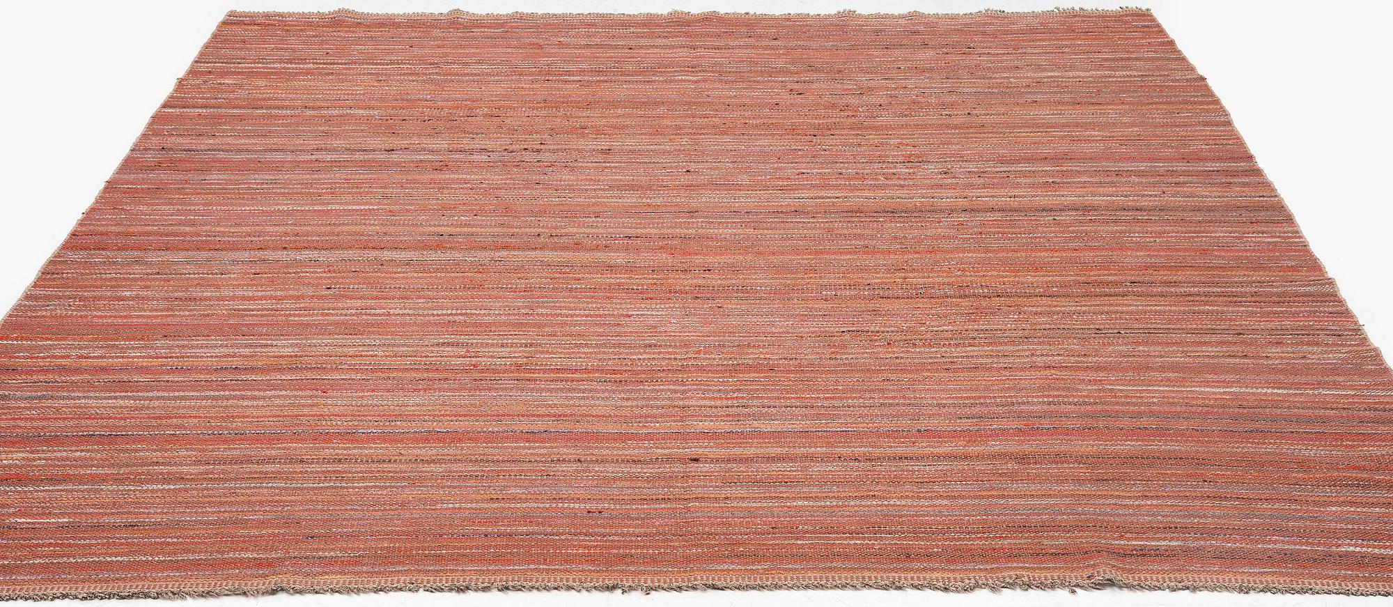Märta Måås-Fjetterström, matta, "T.matta", trasmatta, rölakan, ca 302 x 275 cm, signerad MMF.