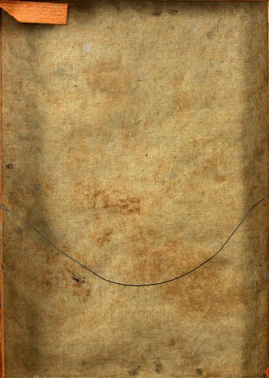 OKÄND KONSTNÄR, olja på duk, bär sign.