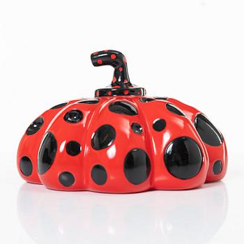 Yayoi Kusama, after, object/multiple, "Red Pumpkin", published by Benesse Holdings Inc, Naoshima, Japan.