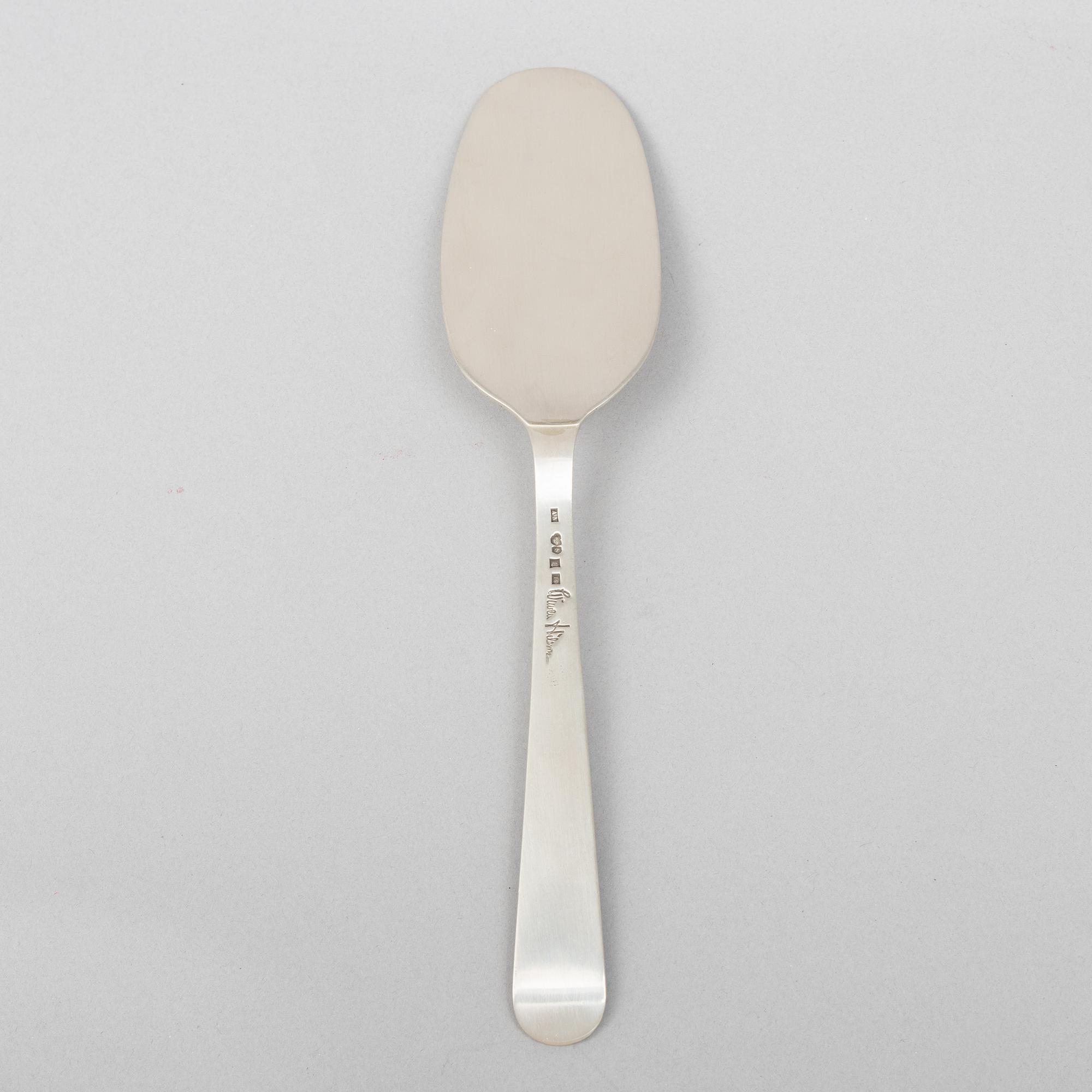 Wiwen Nilsson, serveringsspade, silver, Anders Nilsson, Lund 1959.