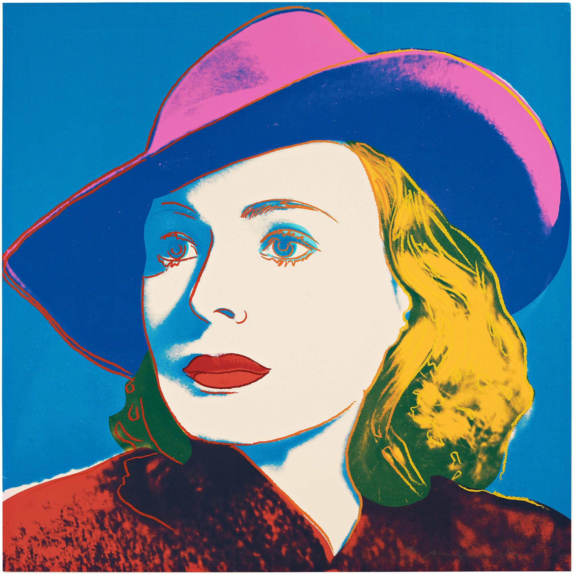 Andy Warhol, "With Hat", ur: "Three portraits of Ingrid Bergman".