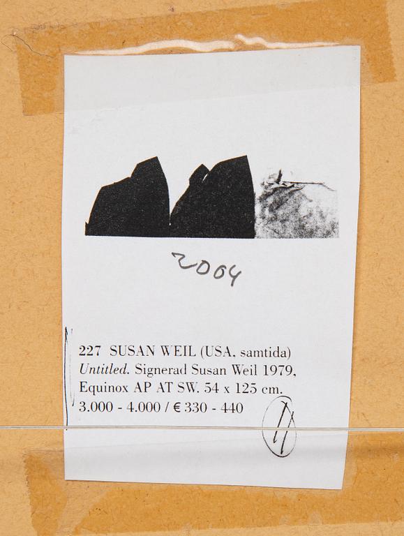 Susan Weil, collage, signed and dated 1979.