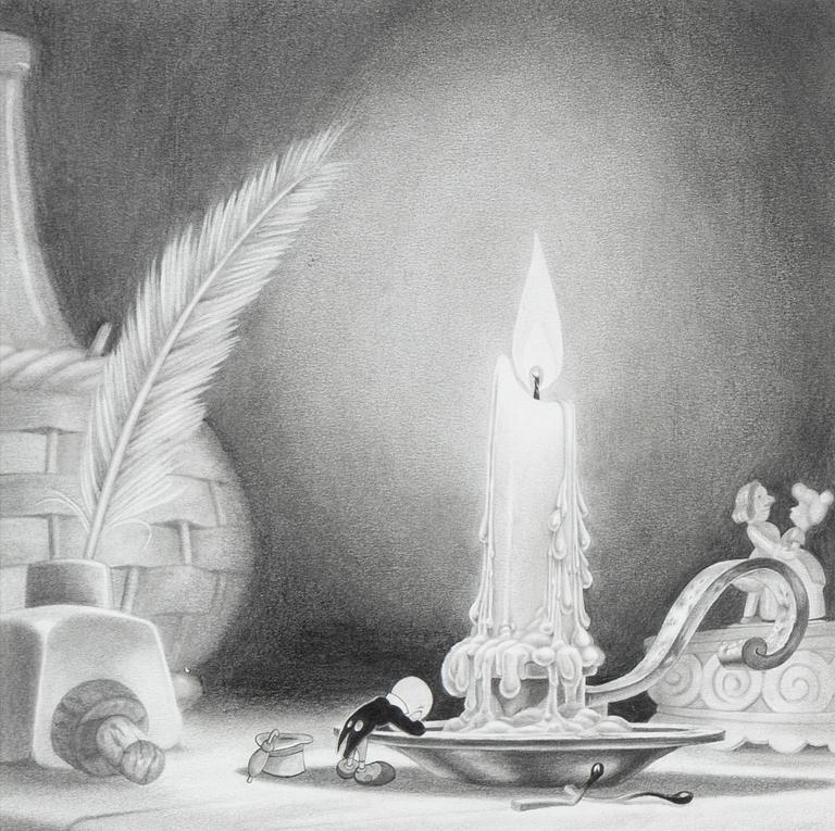 Tommy Sveningsson, drawing pencil signed verso.