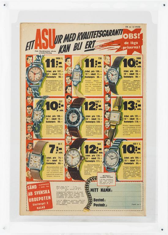 Comic book, "Fantomen", Issue 3, 1950.