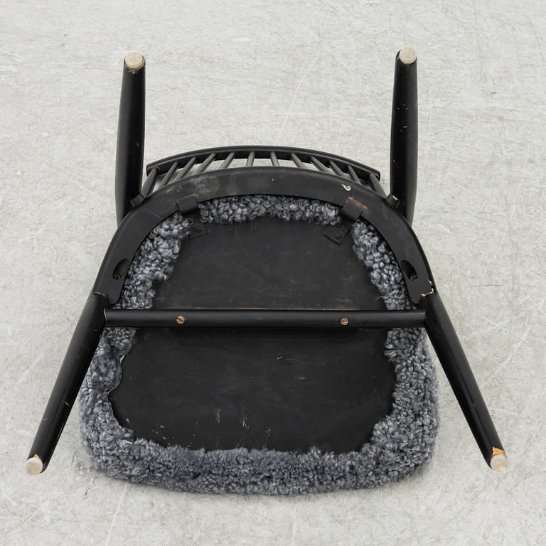Thea Leonard, chairs 4 pcs, "Flamingo", Nässjö, mid-20th century.