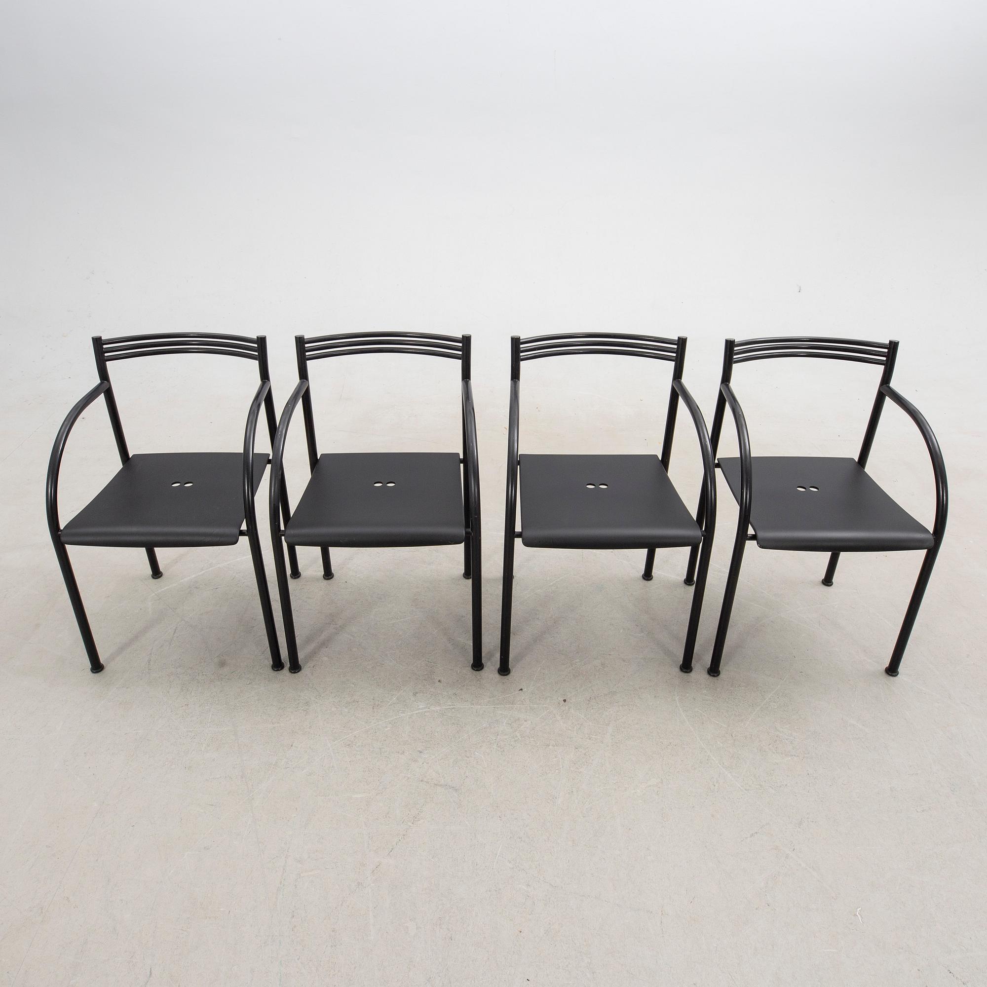 Philippe Starck, chairs, 4 pcs, "Fransesca Spanish", Baleri, Italy.