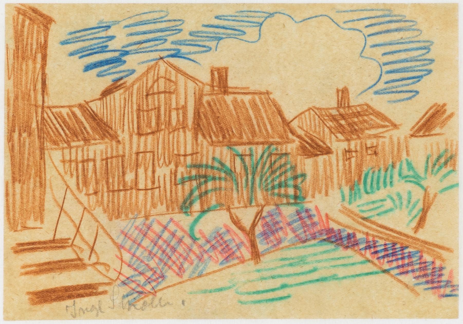 Inge Schiöler, Det bruna huset.