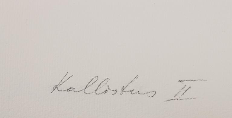 Raul Meel, "Kallistus-Omfamningen", Portfolio with 6 colour screenprints.