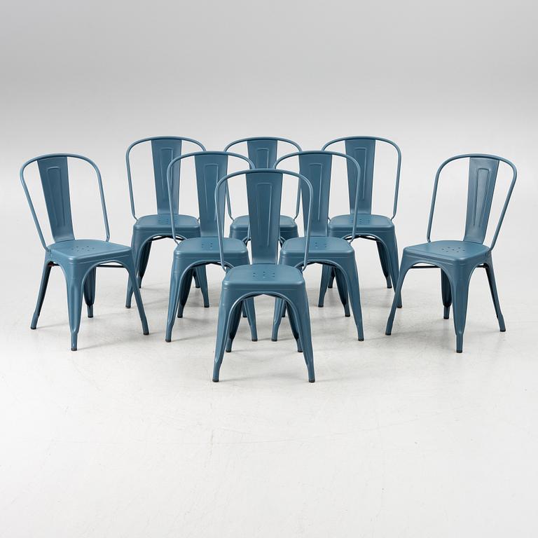 Xavier Pauchard, a set of 8 chairs, Tolix, France.