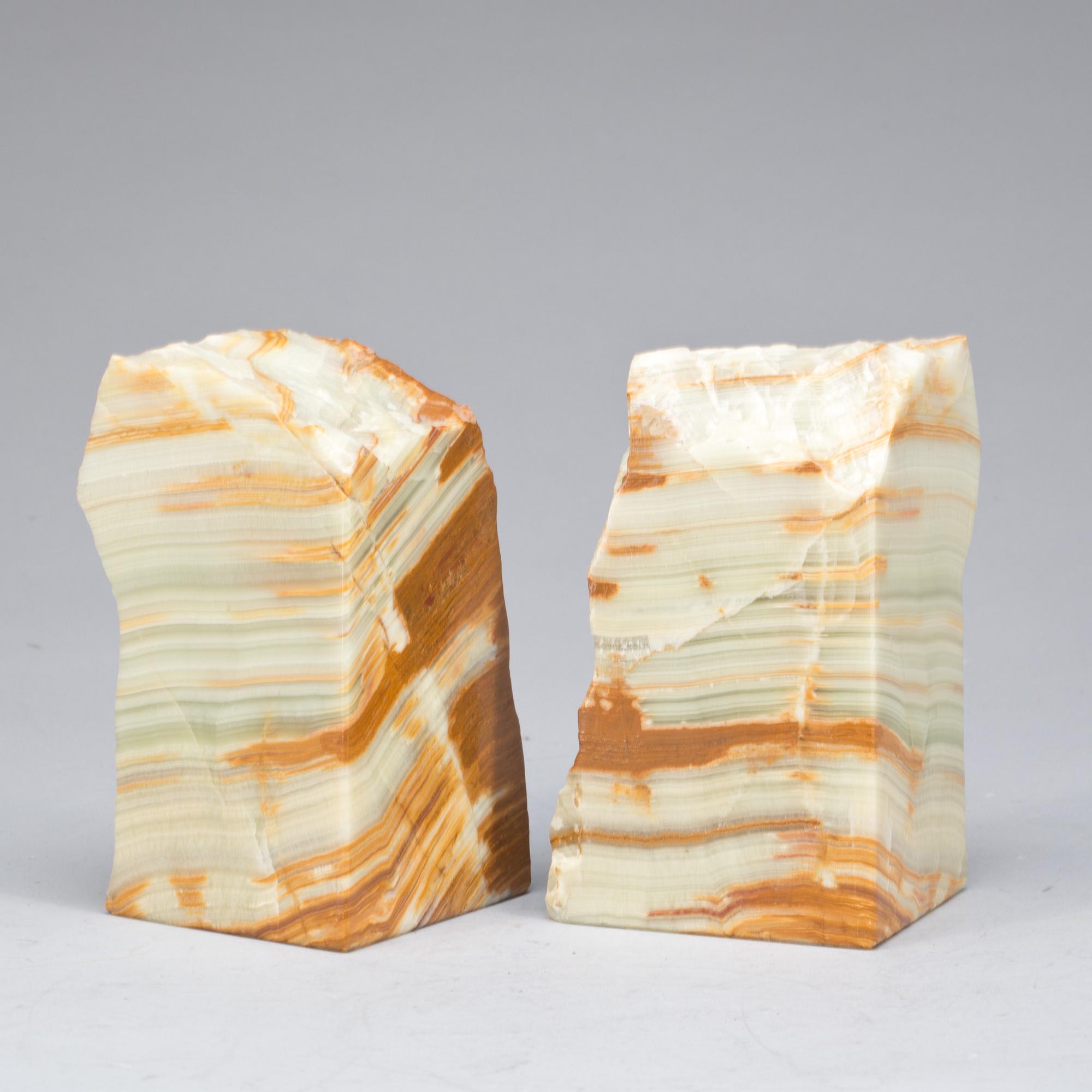 BOKSTÖD, 2 st, onyx.