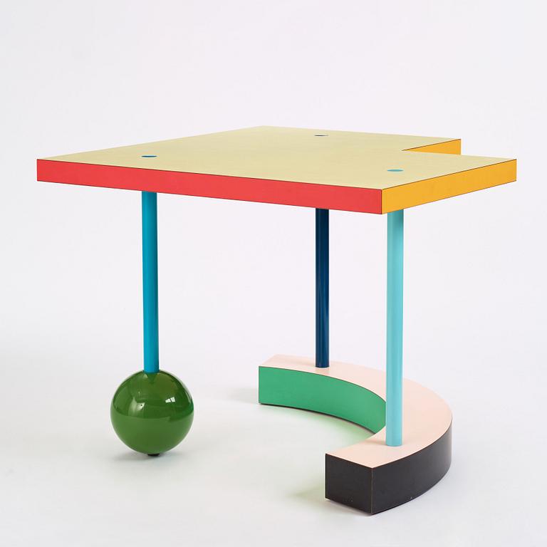 Peter Shire, a "Hollywood" occasional table, Memphis, Italy, post 1983.