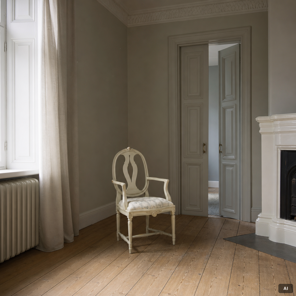 Twelve Gustavian style chairs, second half of the 20th Century.