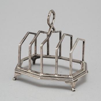 MAPPIN & WEBB, toastrack, silver, Birmingham, 1928.