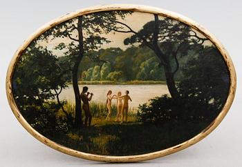 OIDENTIFIERAD KONSTNÄR, 1900-talets första hälft, olja på pannå.