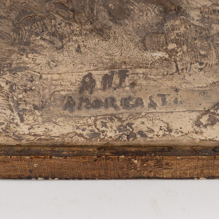 Antonio Amorgasti, efter. Skulptur, terracotta, bär signatur.