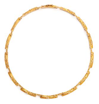 Björn Weckström, collier, "Tundra", 14K guld. Lapponia 1970.