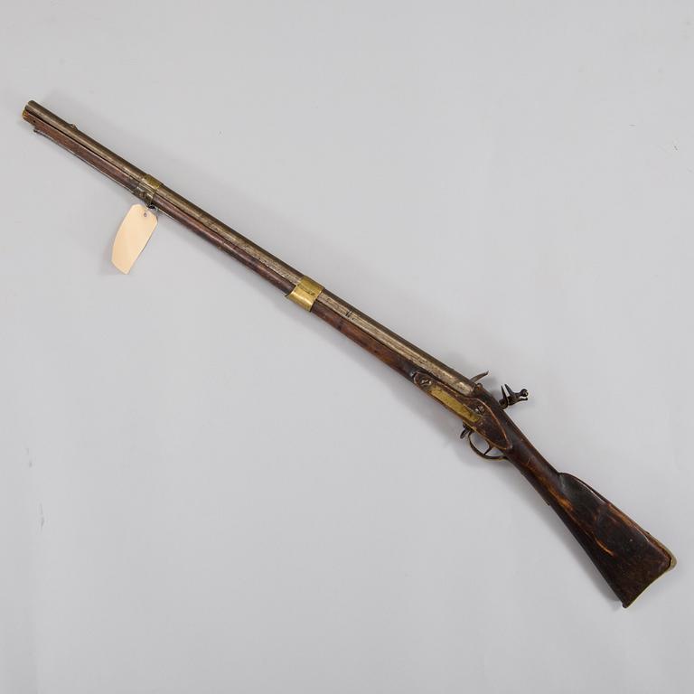 A swedish flintlock rifle early 19th century.