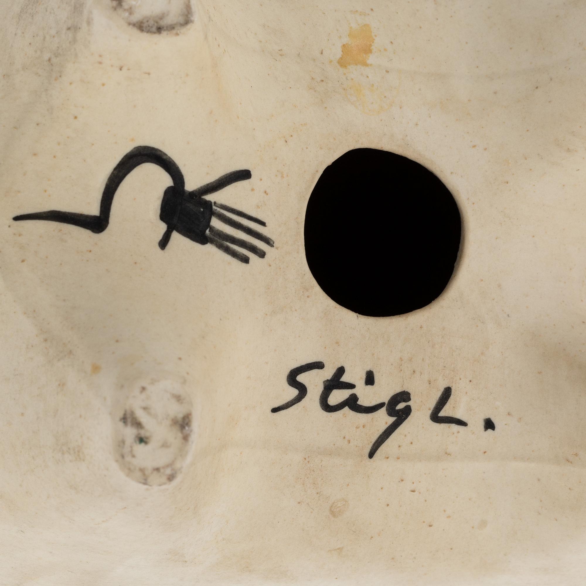 Stig Lindberg, a stoneware 'Springare' figurine, Gustavsberg.