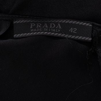 Prada, topp samt kjol, storlek 42.