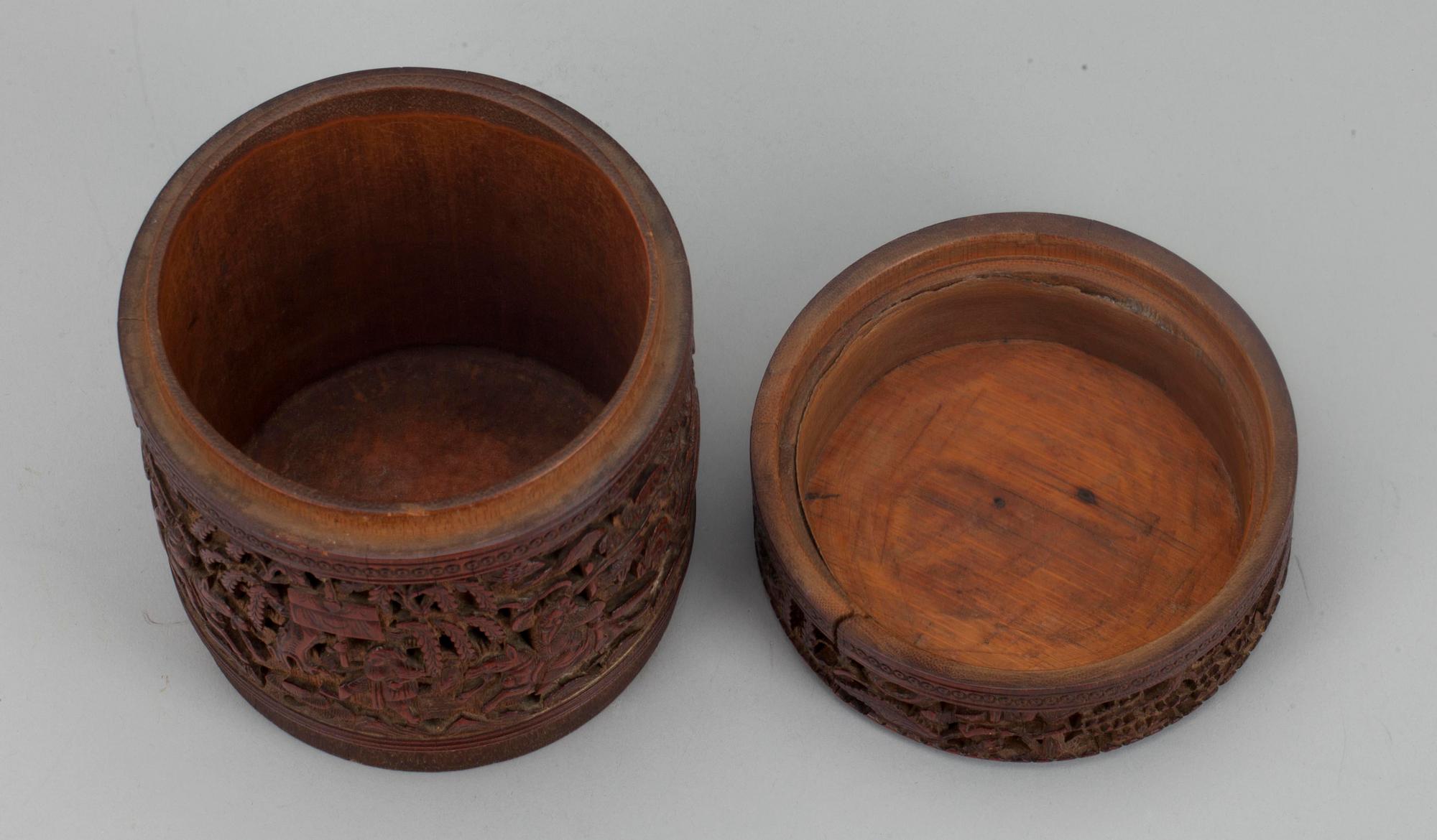 DOSA MED LOCK,  bambu, Kina 1800-tal.