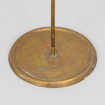 A brass fire set, 20th century.