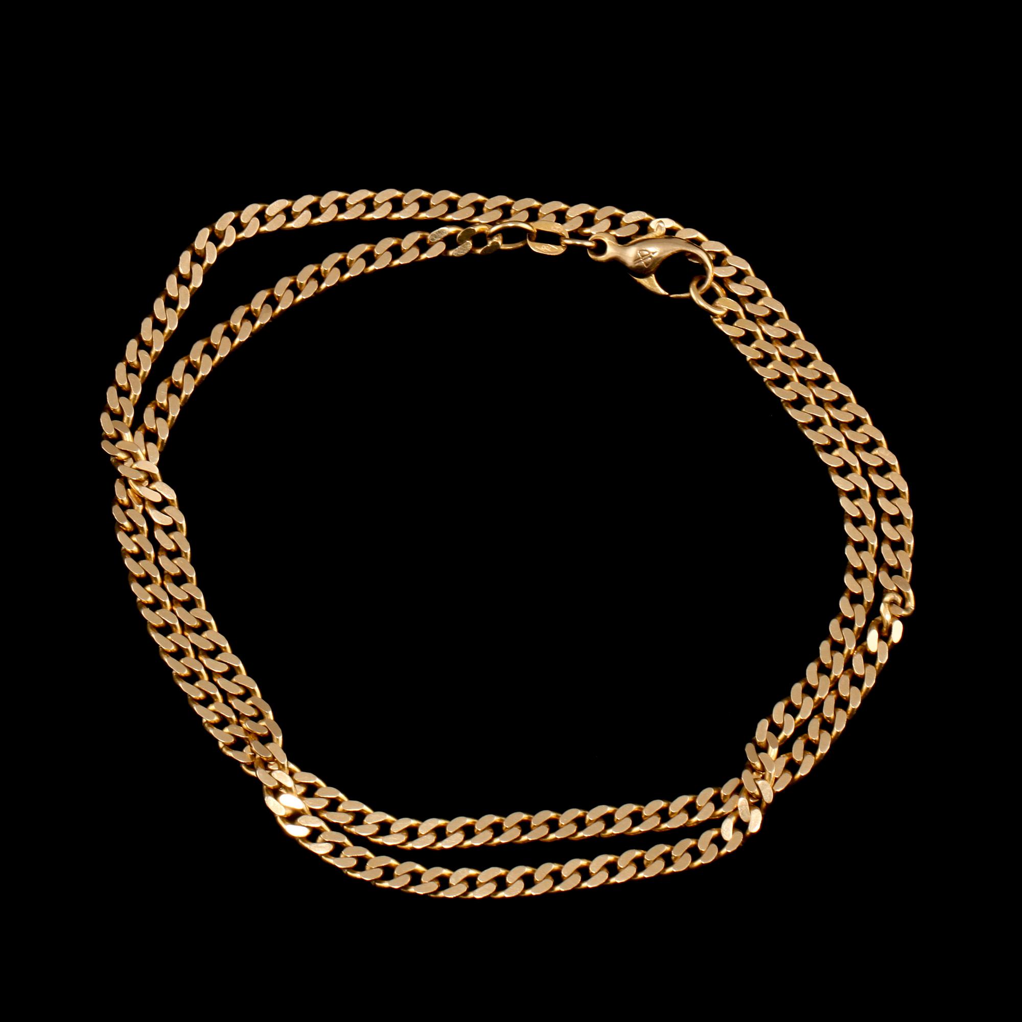 HALSLÄNK, 18k guld, Balestra, Italien. Vikt 20 g.