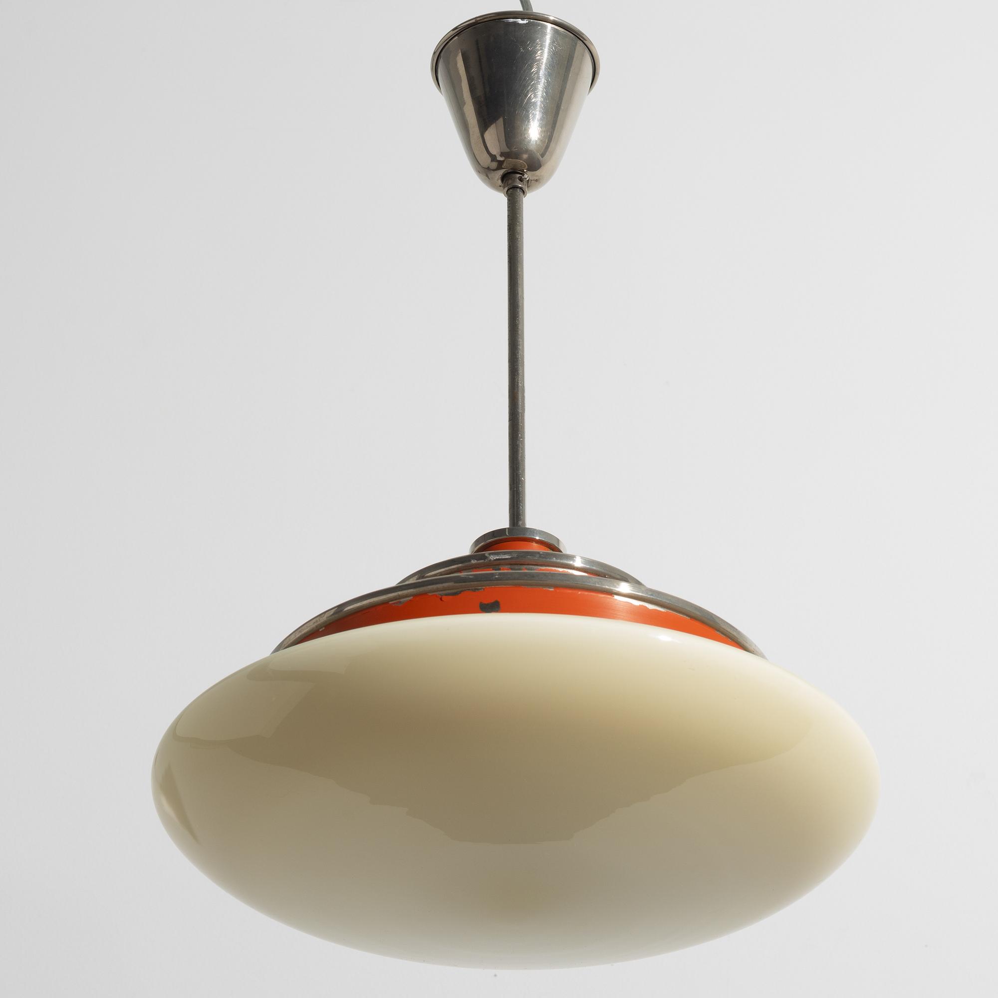 Erik Tidstrand, a ceiling lamp model "28908", Nordiska Kompaniet, 1930s.