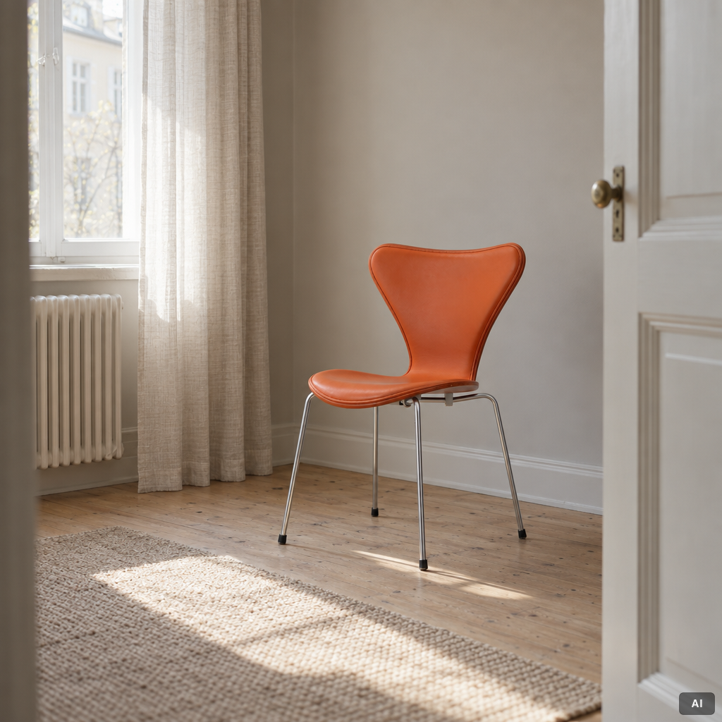 Arne Jacobsen, Set of 4 chairs, “Series 7”, Fritz Hansen, 2003.