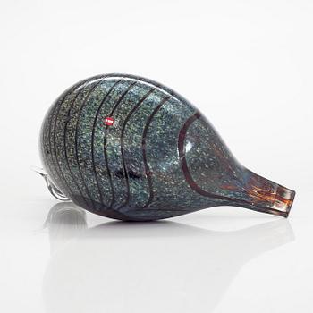 Oiva Toikka, A glass bird, signed O. Toikka Nuutajärvi.