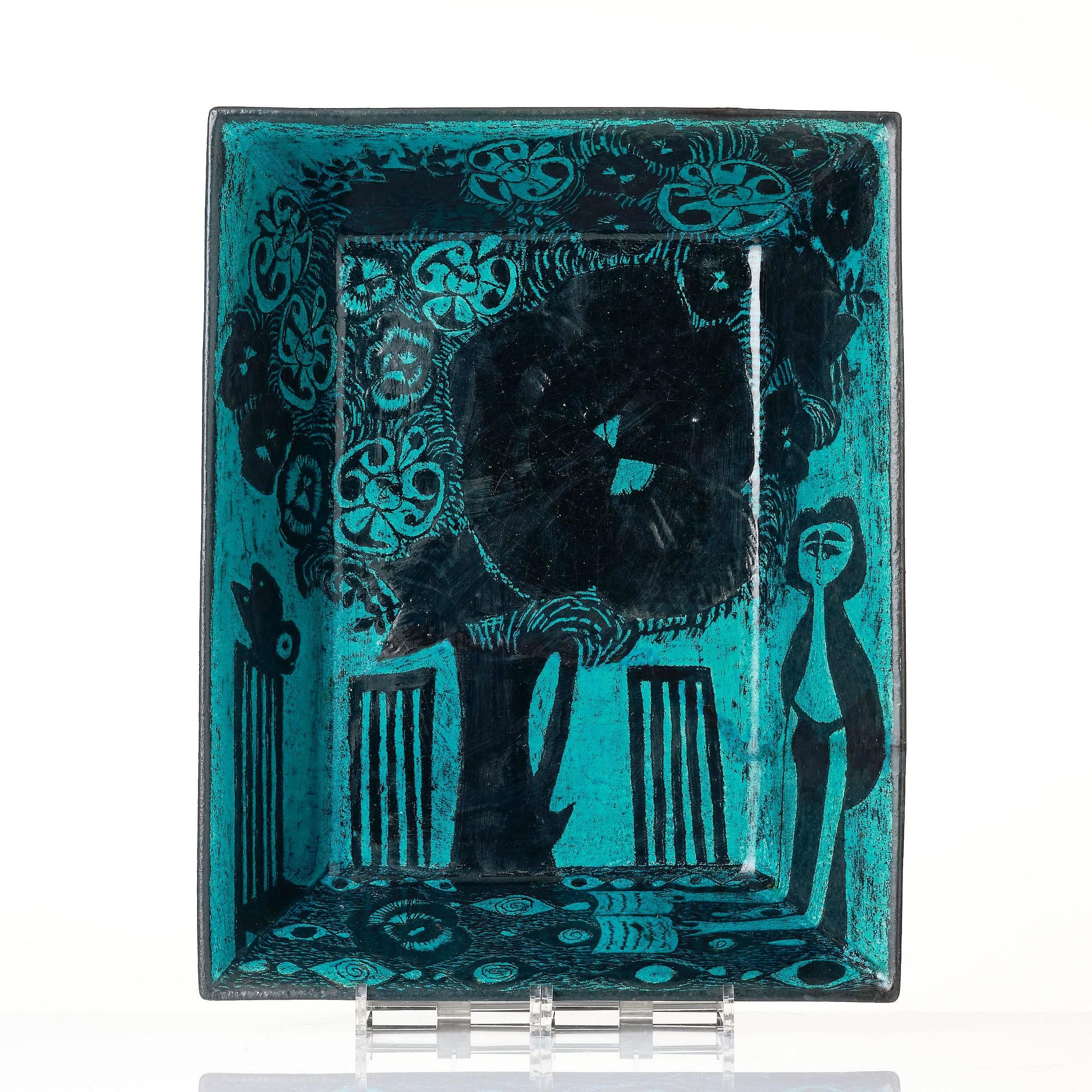 Birger Kaipiainen, a ceramic dish, Rörstrand, 1950s.