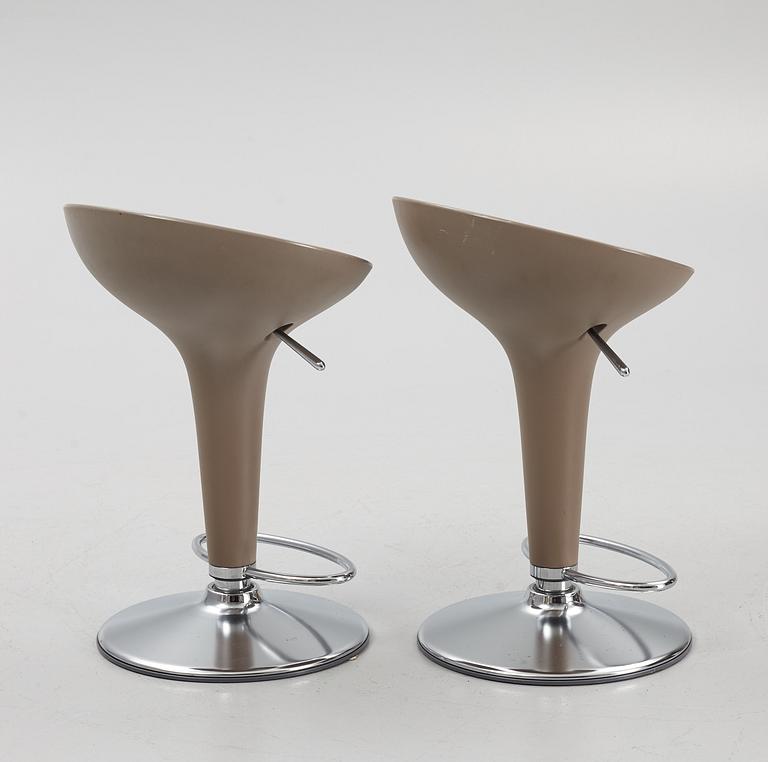 Stefano Giovannoni, a pair of 'Bombo' bar stools, Magis, Italy.