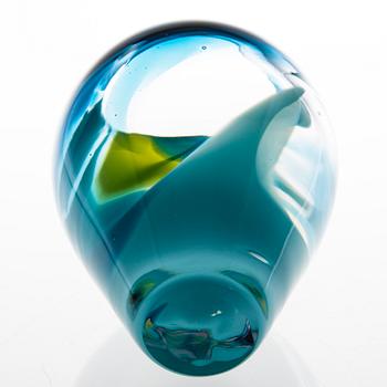 SINI MAJURI, glasskulptur signerad Sini Majuri.