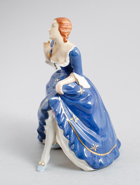 FIGUR, porslin, Royal Dux, 1900-talets första hälft.
