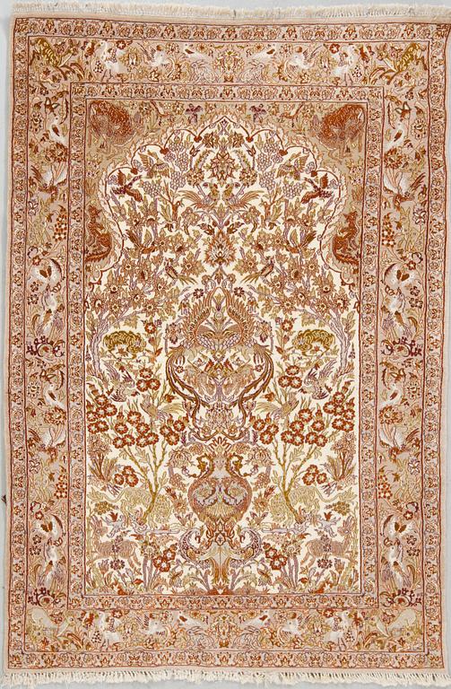 MATTA, Isfahan, old, part silk, ca 165x110 cm.