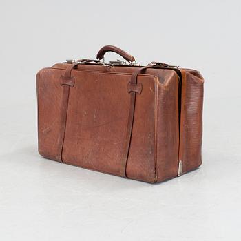 RESVÄSKA, skinn, 1910/20-tal.